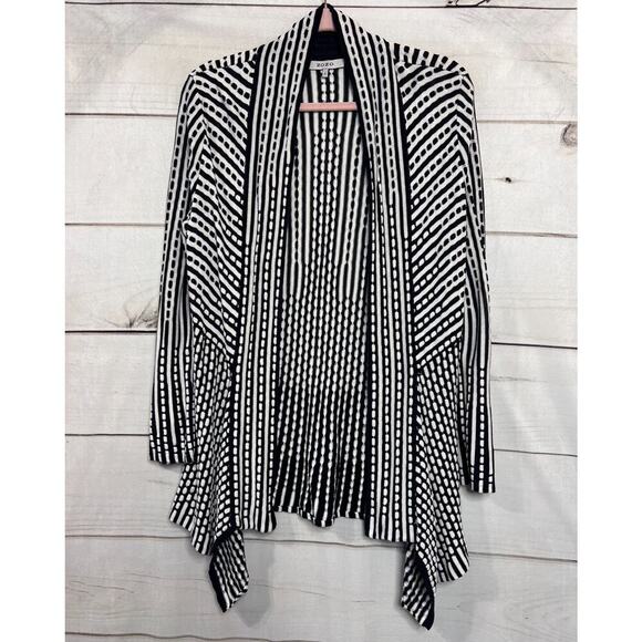ZOZO Cardigan Sweater White Navy Size SM Preppy Chic - Picture 1 of 5